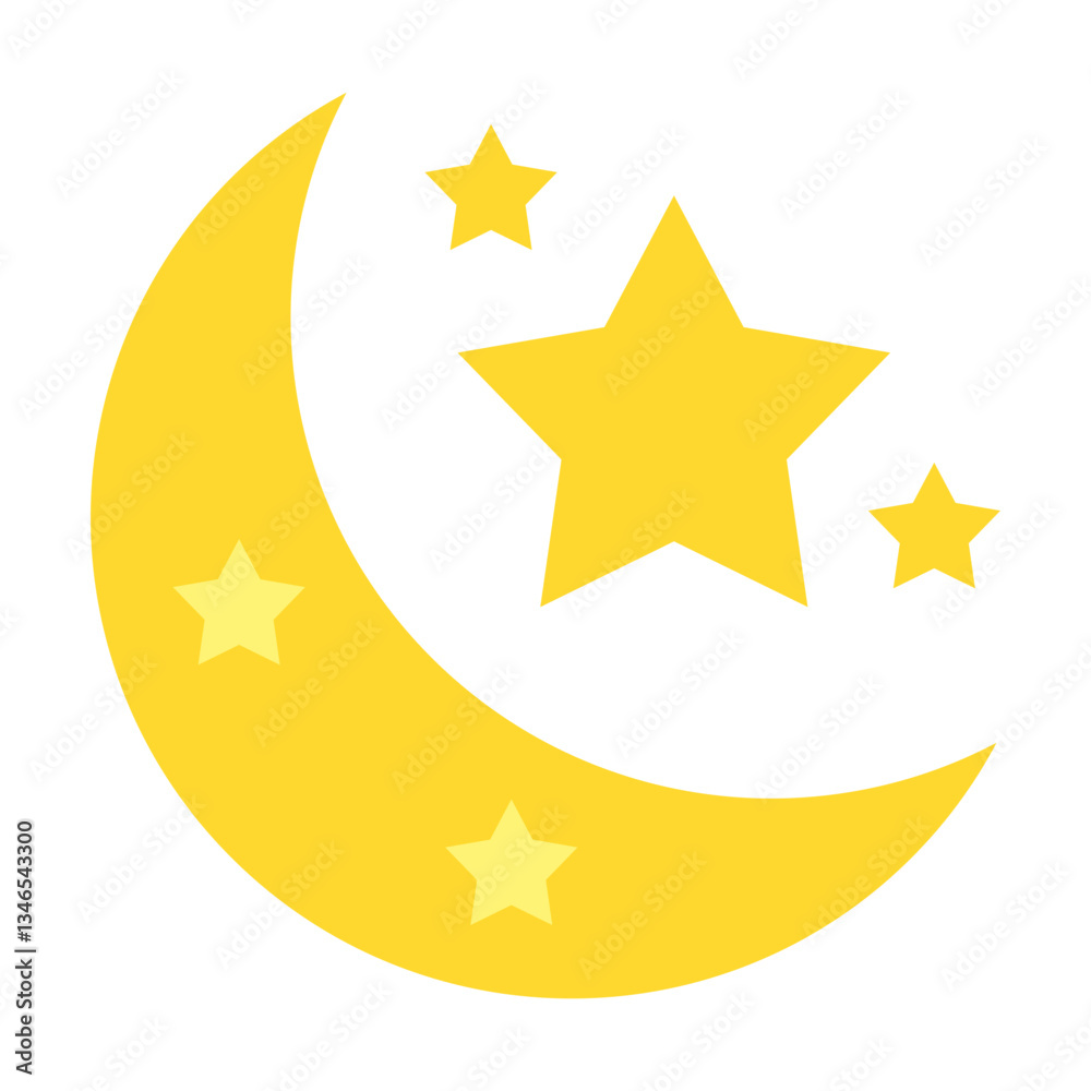 Moon Vector Design Icon Style Moon Vector Design Icon Style