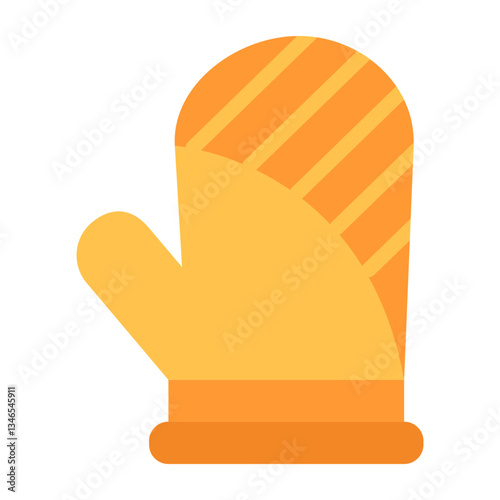 Oven Mitt Vector Design Icon Style