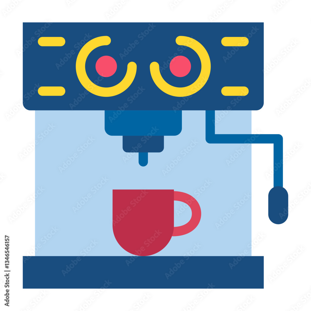 Coffee Maker Vector Design Icon Style Coffee Maker Vector Design Icon Style