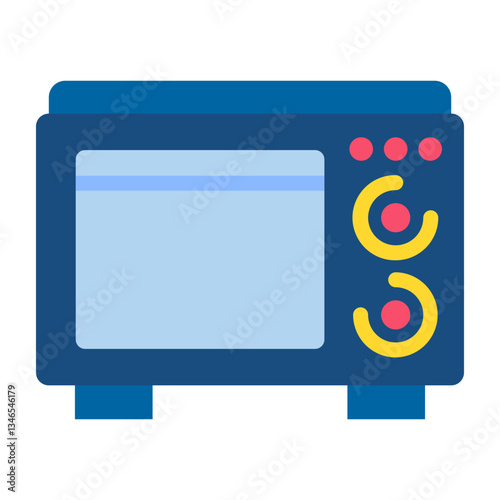Microwave Vector Design Icon Style