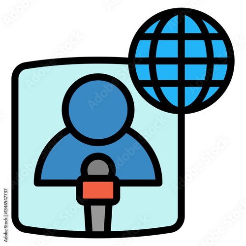 News Anchor Icon