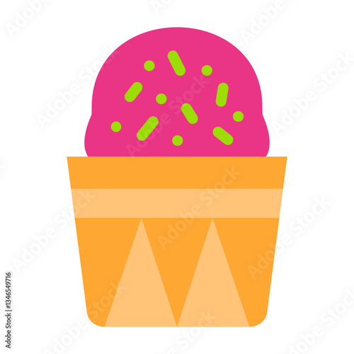 Ice Cream Vector Design Icon Style