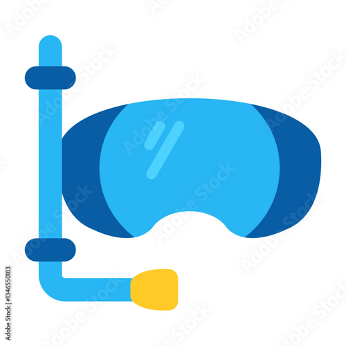 Diving Mask Vector Design Icon Style