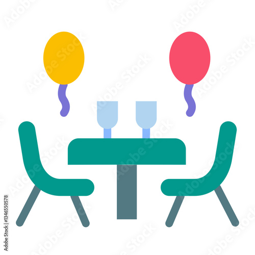 Party Vector Design Icon Style