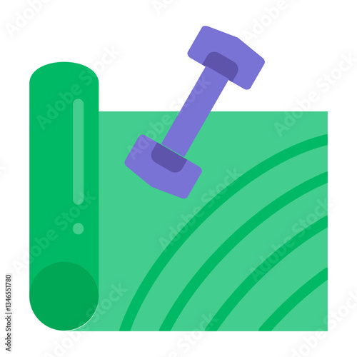 Yoga mat Vector Design Icon Style