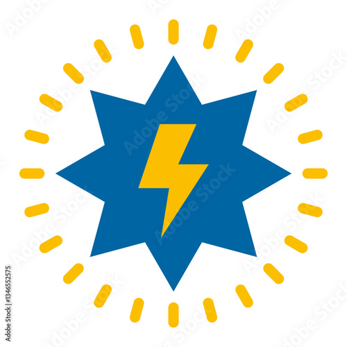 Lightning Vector Design Icon Style