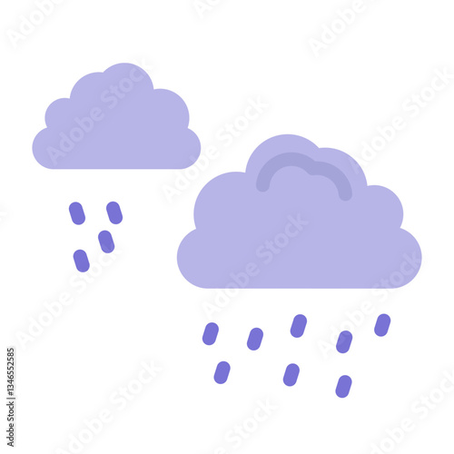 Rain Vector Design Icon Style