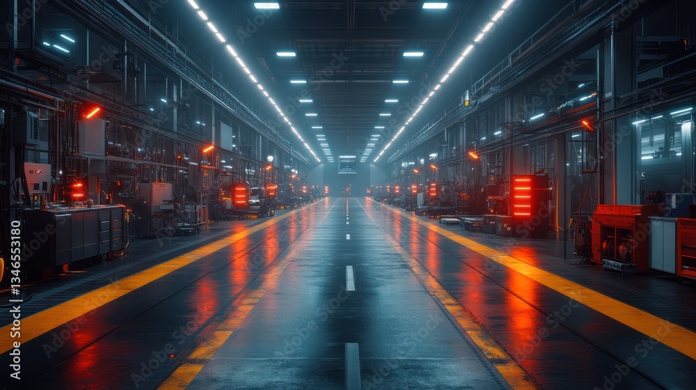 Futuristic Corridor Glowing Lights Technology Design Futuristic Corridor Glowing Lights Technology Design