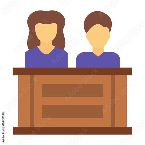 Jury Vector Design Icon Style