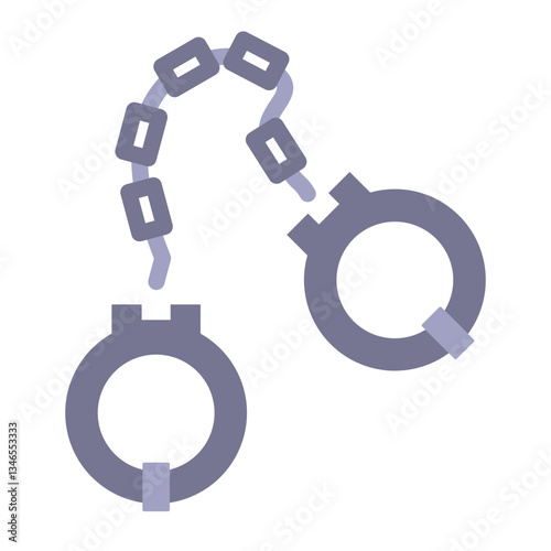 Handcuffs Vector Design Icon Style