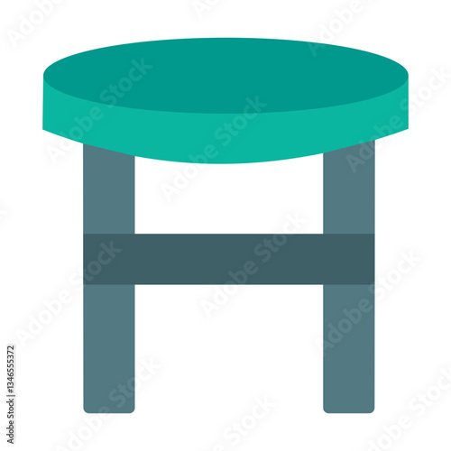 Stool Vector Design Icon Style