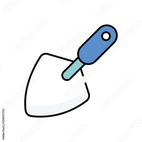 Cement Trowel vector icon stock illustration