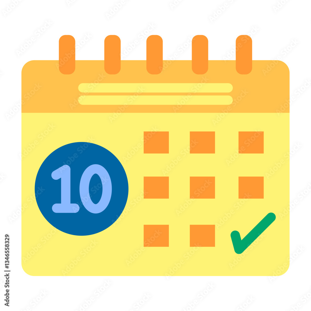 Calendar Vector Design Icon Style Calendar Vector Design Icon Style