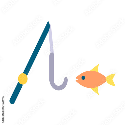 Fishing Vector Design Icon Style