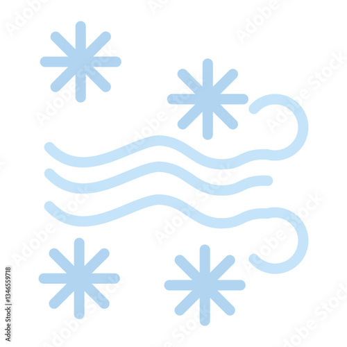 Snowstorm Vector Design Icon Style