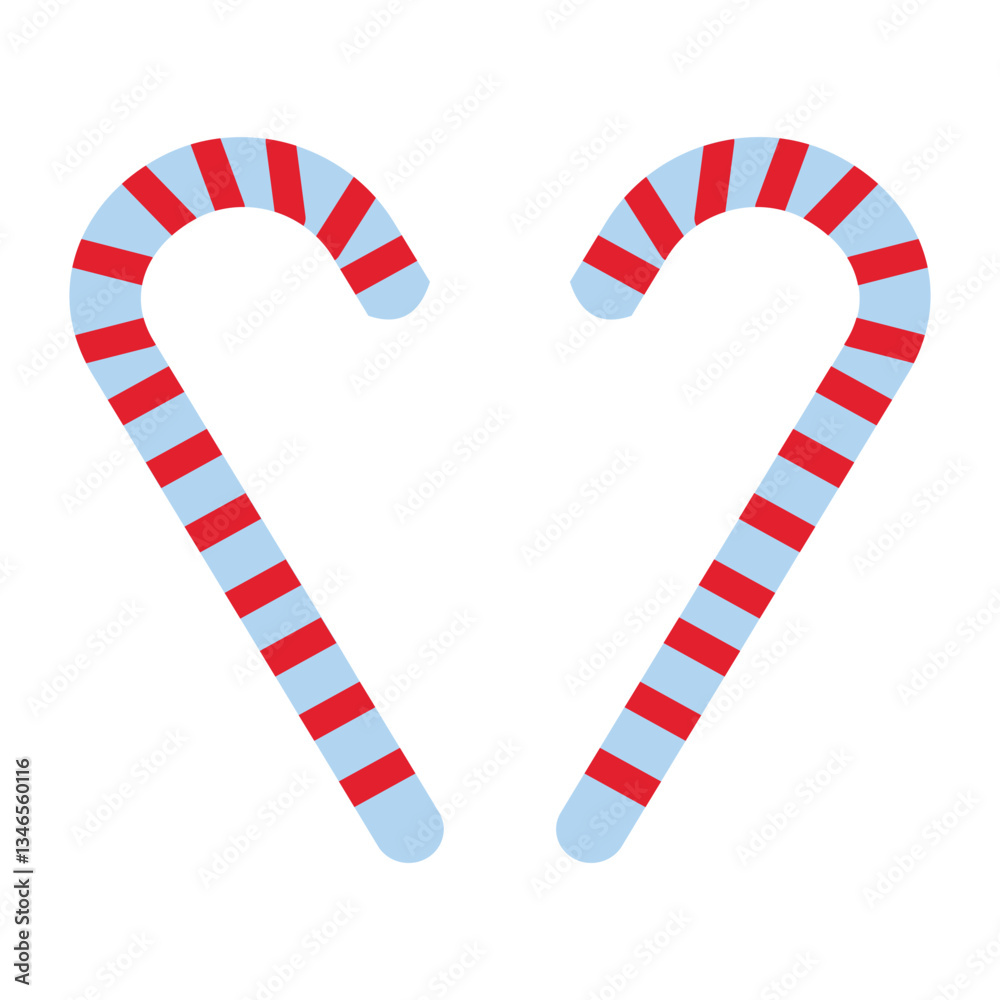 Obraz premium Candy Cane Vector Design Icon Style