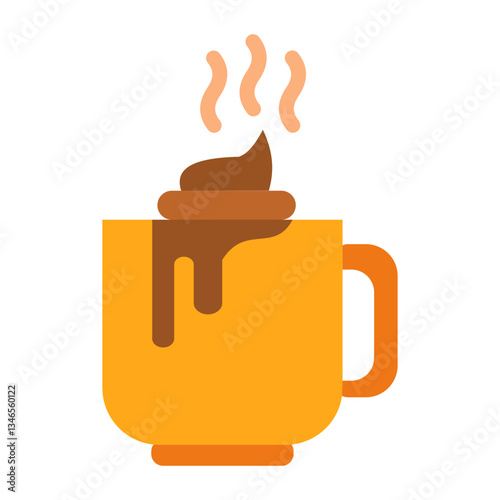 Hot Chocolate Vector Design Icon Style