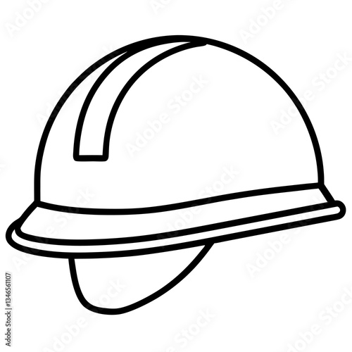 vector illustration of a helmet