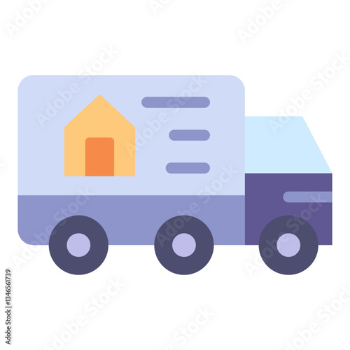 Moving Truck Vector Design Icon Style