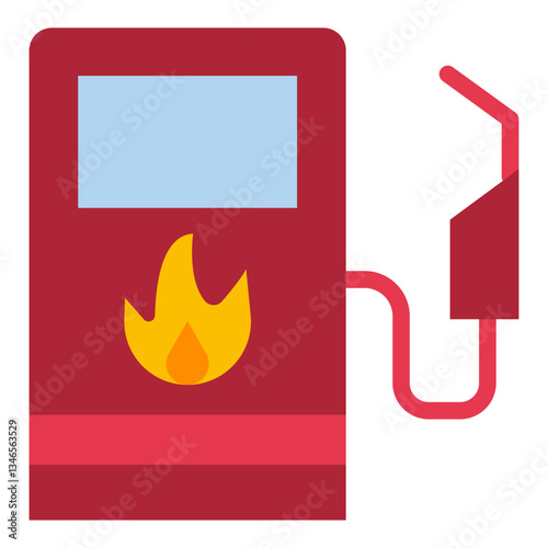 Gas Station Vector Design Icon Style