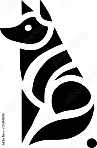 Vector Dog Sitdown, Logo Website dan Icon