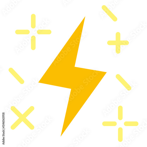 Lightning Vector Design Icon Style