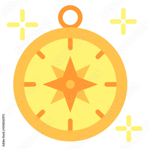 Compass Rose Vector Design Icon Style