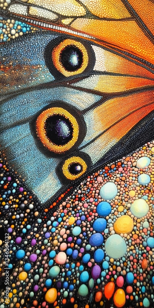 Butterfly wing macro vibrant colors intricate details Butterfly wing macro vibrant colors intricate details