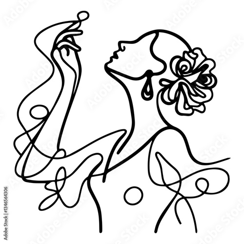 flamenco vector illustration
