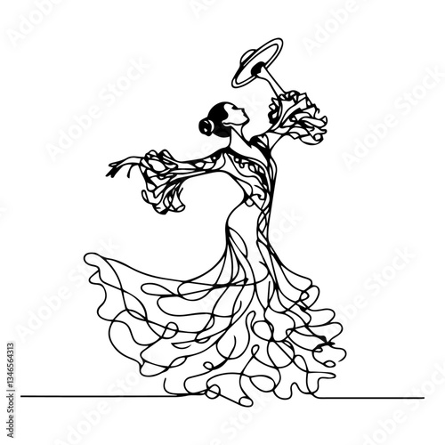flamenco vector illustration