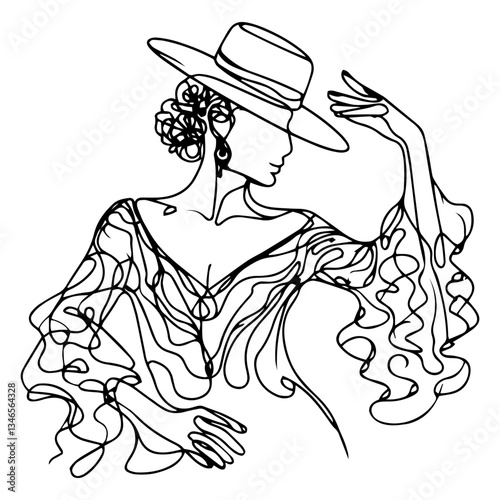 flamenco vector illustration