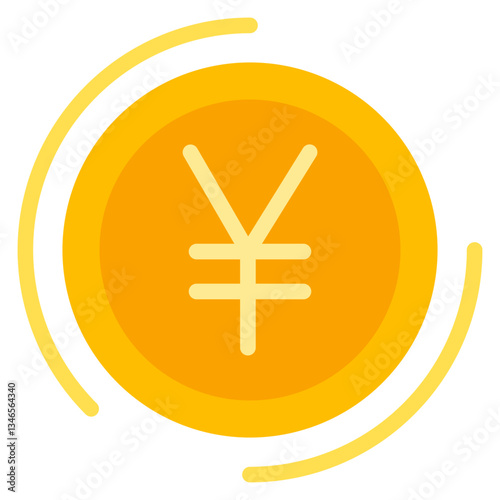Yen Vector Design Icon Style