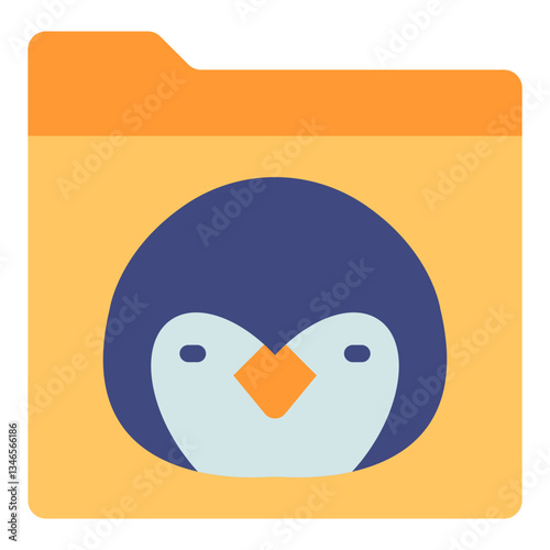 Penguin Vector Design Icon Style