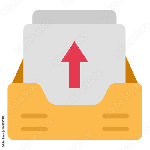 Outbox Vector Design Icon Style