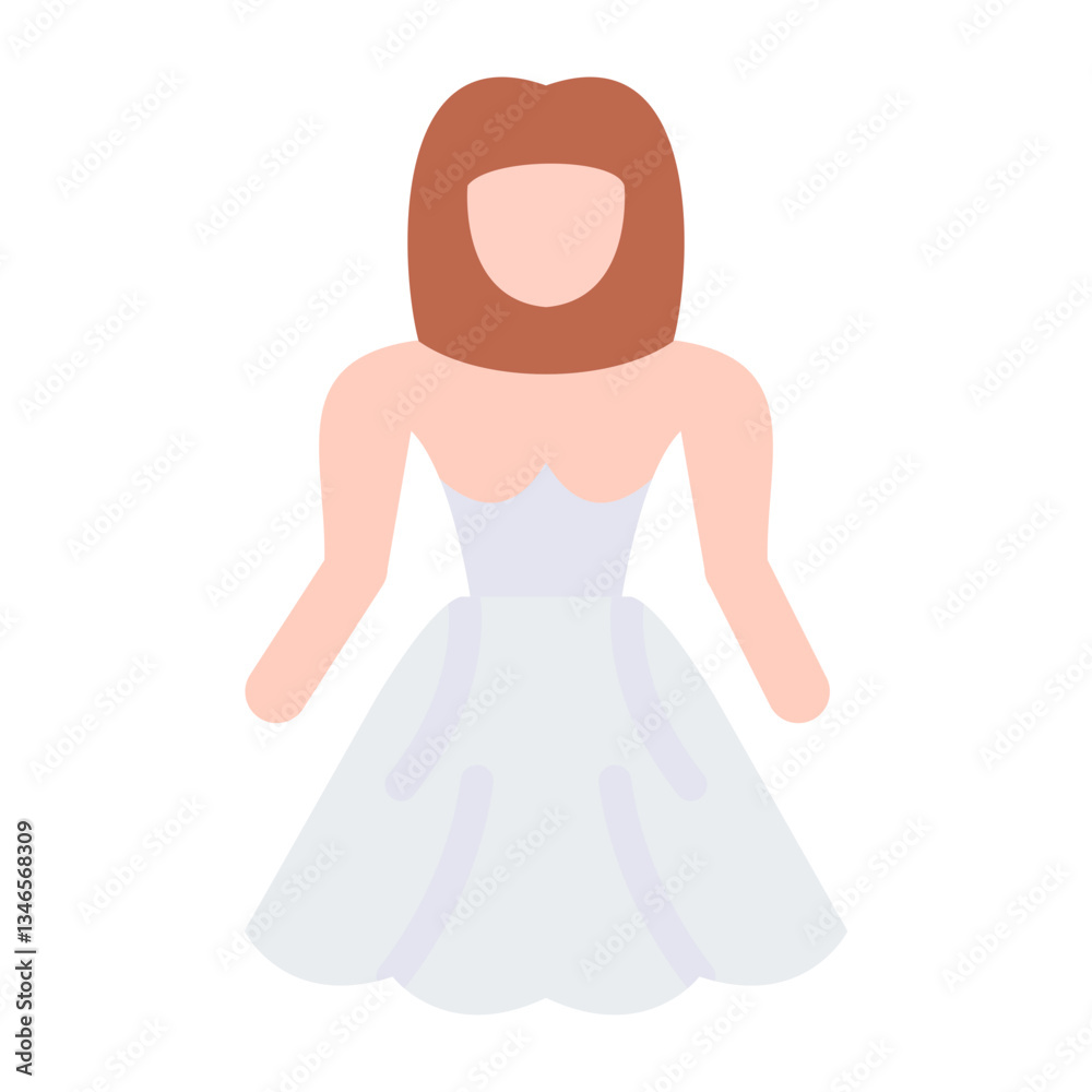 Bride Vector Design Icon Style Bride Vector Design Icon Style