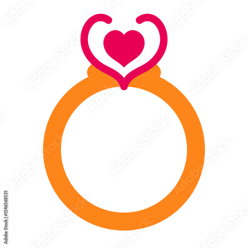 Engagement Ring Vector Design Icon Style