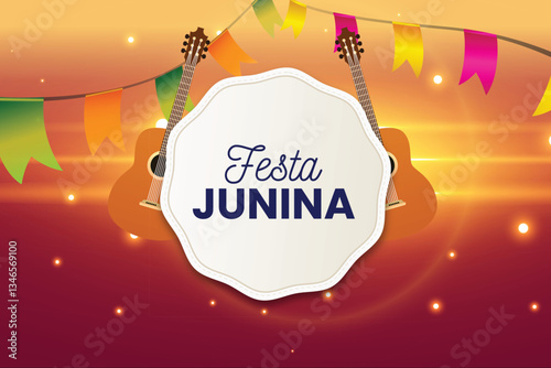 Traditional festa junina decorative