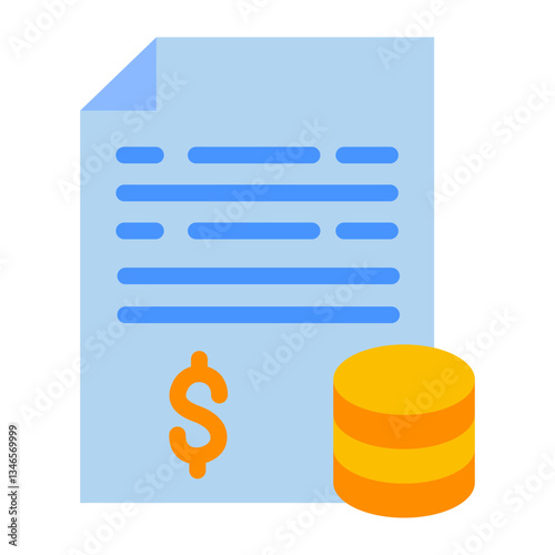 Budget Planning Vector Design Icon Style