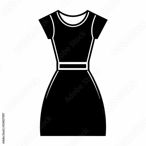 Elegant wedding dress on a mannequin isolated on white background