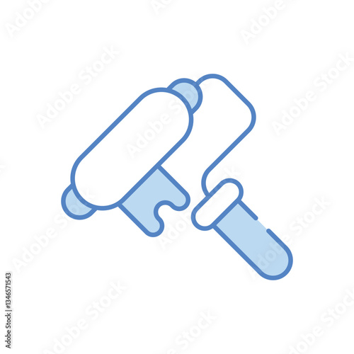 Paint roller vector icon stock illustration