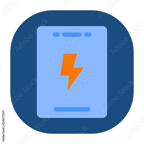 Charging Vector Design Icon Style