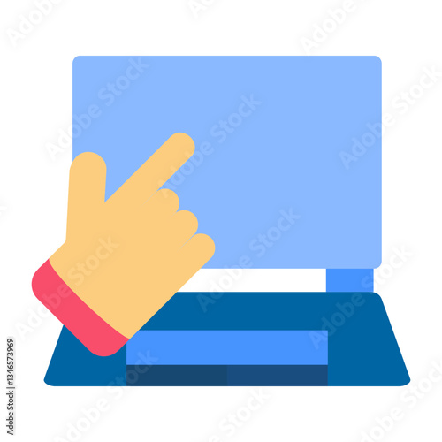 Touchscreen Vector Design Icon Style