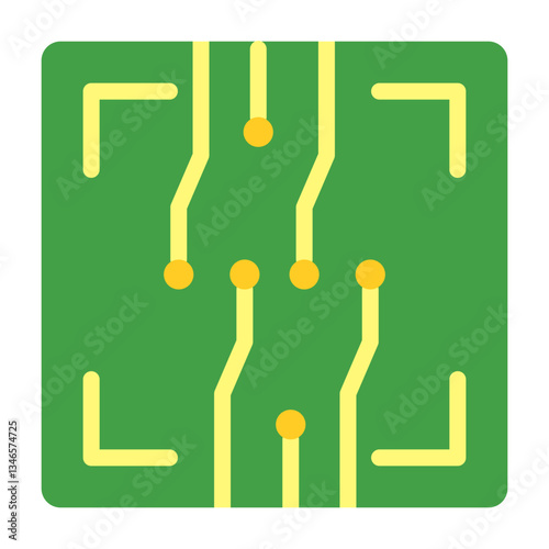 Circuit Board Vector Design Icon Style