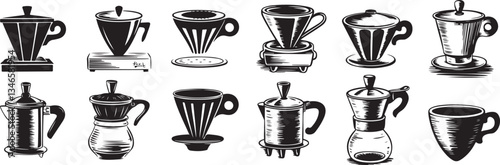Hand drawn Portafilter illustration