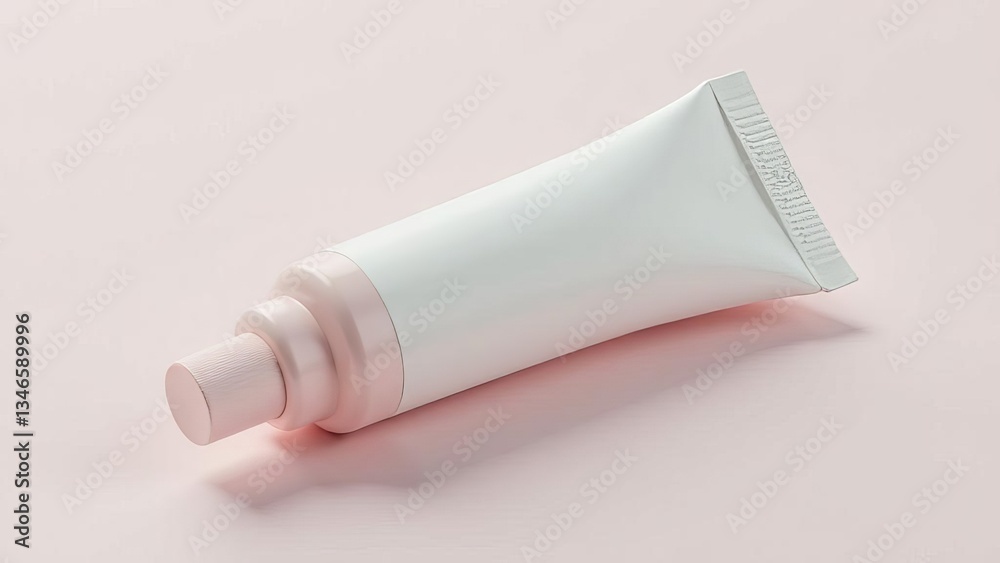 Tube mockup on a light background Tube mockup on a light background