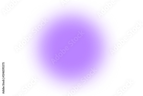 Blurry Purple Gradient Circle on Transparent Background | Abstract Minimal Aesthetics