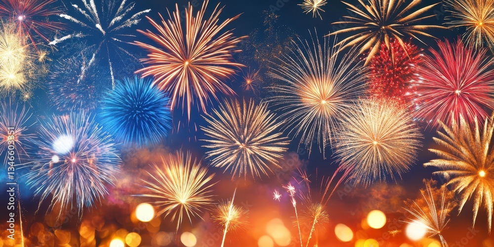 Fireworks banner Fireworks banner
