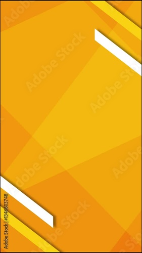 オレンジと黄色のラインの幾何学模様の背景