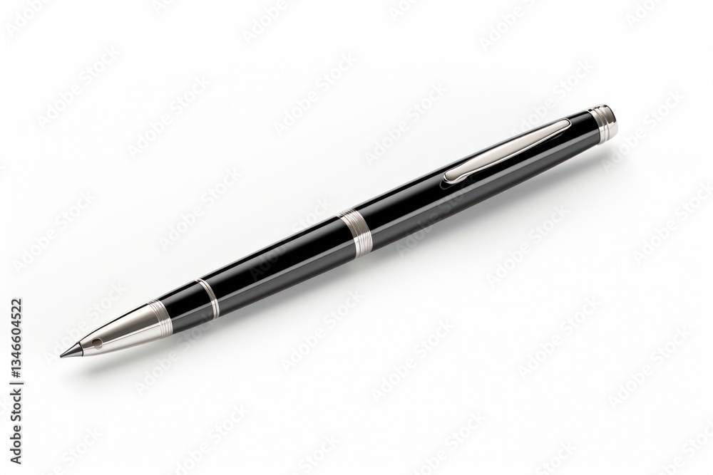 Pen white background paper metal. Pen white background paper metal.