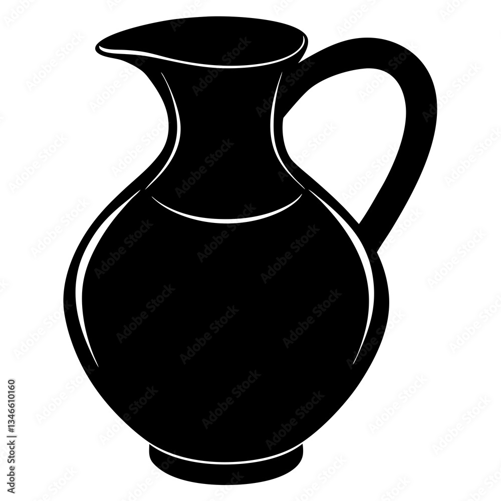 Sort-Jug Silhouette Vector Sort-Jug Silhouette Vector